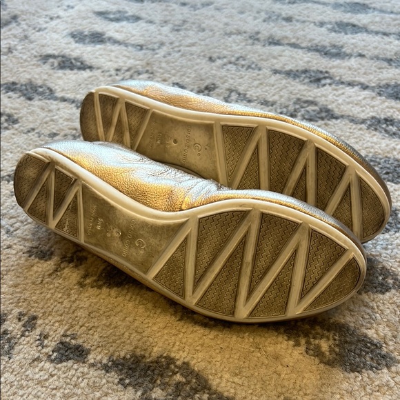 Corso Como Gold Ballet Flats with Metallic Finish - Picture 5 of 5